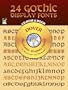 24 Gothic Display Fonts CD-ROM and Book (Dover Electronic Clip Art)