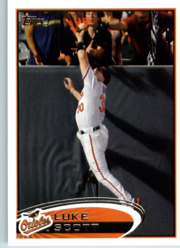 2012 Topps Baseball Card # 107 Luke Scott - Baltimore Orioles - ENCASED Trading Card