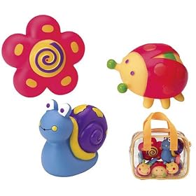 Cuckoo Alex Rub a Dub Garden Squirters for the Tub bath toys