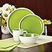 Rachael Ray Dinnerware Rise 4-Piece Stoneware Cereal Bowl Set, Green
