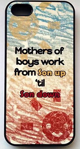 Mothers of Boys Work From Son Up to Son Down iphone 5 & 5s flexible hard shell case