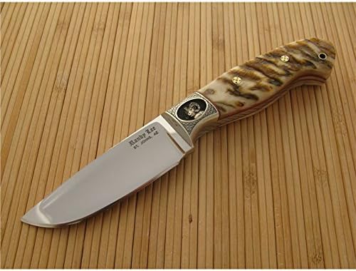 Randy Lee DP 4485 Sheep Horn No. 1 Hunter w/ Bruce Shaw Engraving Custom Knife