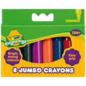 Crayola - 8 Jumbo Crayons Assorted Colours