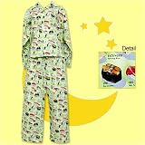 The Cat's Pajamas® Sushi Wasabi Green Cotton or Flannel Pajama