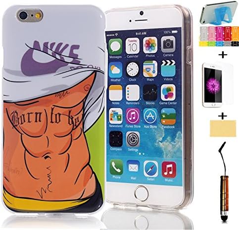 iPhone 6s Case,AnKey iPhone 6s 4.7" TPU Case- Naked Girl Tattoo With Two Guns Sexy Bikini Girl Pattern Premium Flexible Rubber Gel Bumper Scratch Resistant Soft Silicone IMD Case Cover For iPhone 6 4.7-Inch/iPhone 6s 4.7-Inch