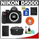 Nikon D5000 Digital SLR Camera Body with 8GB Memory Card + Spare EN-EL9 Battery + Case + Cameta Bonus Accessory Kit
