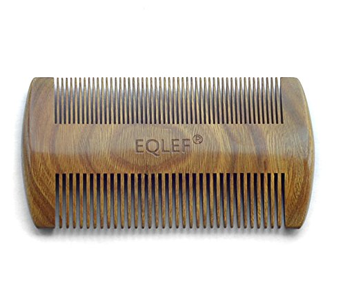Eqlef® green sandalwood no static handmade comb，pock…