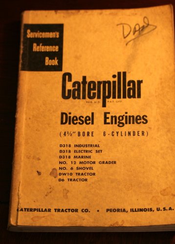 Best Cheap Servicemen's Reference Book Caterpillar Diesel Engines (4 1/2