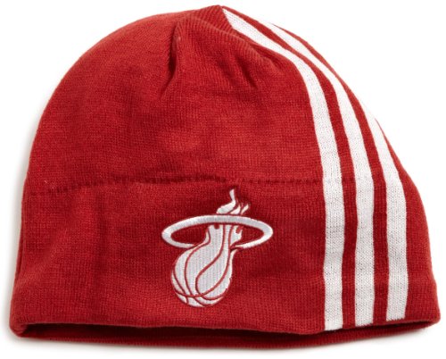 NBA Men's Authentic Team Knit Hat - Kf10Z, Miami Heat, One Size