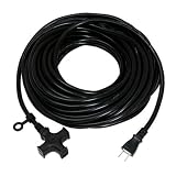 kowa ソフト延長コード 15A-20M 3口 クロ KM10-20