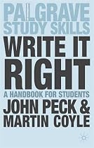 Write It Right: A Handbook for Students (Palgrave Study Guides)