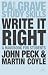 Write It Right: A Handbook for Students (Palgrave Study Guides)