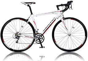 CANOVER(カノーバー) 700&times;23C アルミフレーム ロードバイク シマノ16段変速(2&times;8段) デュアルコントロールレバー(シマノClaris(クラリス))採用 重量10.7Kg LEDライト標準装備 CAR-011 ZENOS(ゼノス) ホワイト CAR-011