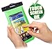 DandyCase Neon Green Waterproof Case for Apple iPhone 5, Galaxy S4, HTC One, iPod Touch 5 - Also fits other Large Smartphones up to 5.3