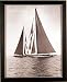Vintage Sailboats Sepia Nautical Framed Print Picture