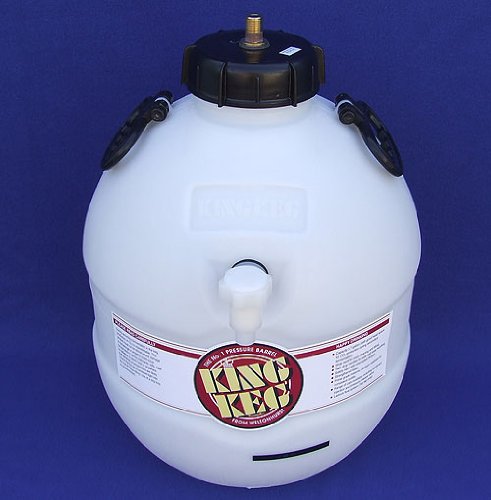 Home Brew - King Keg 5 Gallon Top Tap Pressure Barrel With LCD Temperature Indicator