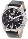 Stuhrling Original Men's 210B.33151 Sportsman Concorso Laureate Swiss Quartz Chronograph Date Black Watch