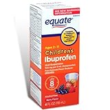 Equate Children's Ibuprofen Pain Reliever/Fever Reducer, Oral Suspension, Berry Flavor 4 Oz