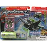 Transformers Armada Robots In Disguise 6 Inch Action Figure - Decepticon Thrust with Inferno Mini-Con