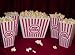 Plastic Popcorn Tubs for Movie Night! - 1 Jumbo Tub and 4 Individual Tubs