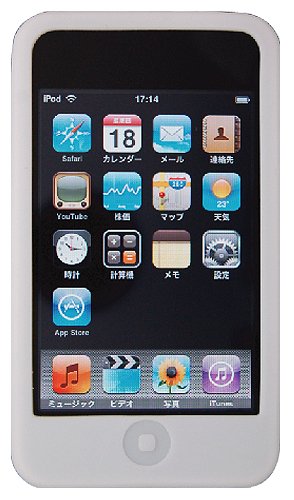Rix iJacket silicon iPod touch 2G 専用シリコンケース 液晶保護フィルム付属 ホワイト RX-IPS2GTOW