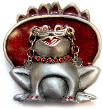 Frieda the Nearsighted Frog - Magnetic Brooch &amp; Eyeglass Holder