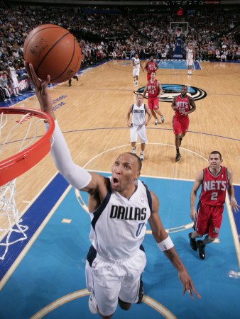 New Jersey Nets v Dallas Mavericks: Shawn Marion and Jordan Farmar Photographic Poster Print by Glenn James, 36x48