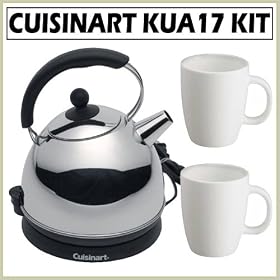 Cuisinart KUA17 Cordless Automatic Electric Tea Kettle With Mug Set by Cuisinart