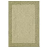 Sage Simple Border Indoor/Outdoor Rug, 5 ft x 8 ft