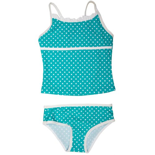 Starblu Green and White Polka Dot Tankini - Green - 5 Years