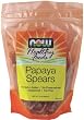 NOW Foods Papaya Spears Low Sugar,  12 Ounce Bags (Pack of 6)