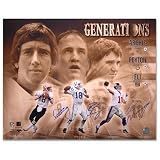 Archie, Peyton, and Eli Manning Multi Autographed 16x20 Photograph