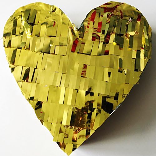 Metallic Heart MiñataTM Piñata (made with papier-mâché - not cardboard!)