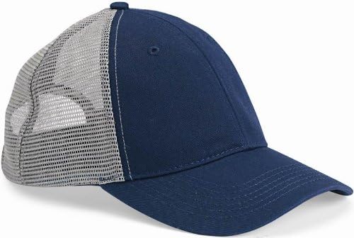 Authentic Headwear "The Duke" Washed Trucker Cap. AH80 - Navy / Grey