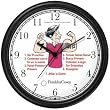 All of THE 7 HABITS #3 - White Youth (Spanish Text) - Wall Clock from THE 7 HABITS - CLOCK COLLECTION by WatchBuddy Timepieces (Black Frame)
