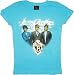 Search : Jonas Brothers Group Crest Aqua Blue Girl's T-Shirt Tee