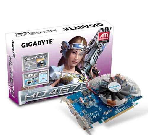 Gigabyte ATI Radeon HD4670 1 GB PCI-Express Video Card GV-R467ZL-1GI