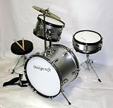 DeRosa by Bridgecraft Child Drum Set with Seat, Sticks & Cymbal -DRM 316 - RED