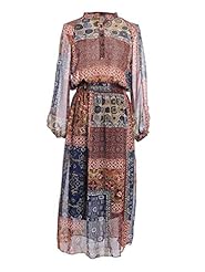 General Print Bishop Long Sleeves  Dress