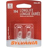 SYLVANIA 194 Long Life Miniature Bulb, (Pack of 2)