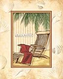 Parasol Club II FINEST BRAND CANVAS Print With Added Heavy BRUSHSTROKES Andrea Laliberte 11x14