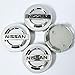 Tripoint 4 Pcs 60mm Wheel Center Caps Hubcaps for Nissan Aeolus Primera Altima MICRA Note Qashqai