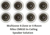 Niles Ceiling Speaker Multiroom Speaker SOLUTION (4-Zone, Set of 8 Speakers Total) Niles CM-610