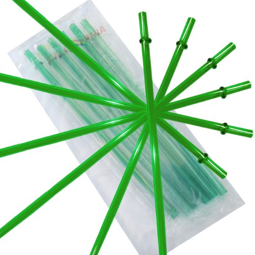 Green Replacement Acrylic Straw Set of 6, Fits 16oz Tumblers