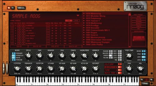 Ik Multimedia SampleMoog - Collection of Virtual Moog Synths and Effects Ik Multimedia SampleMoog - Collection of Virtual Moog Synths and Effects