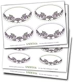 Decorative Oval Labels (Rosemary Border)