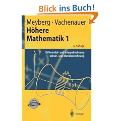H�here Mathematik 1: Differential- und Integralrechnung. Vektor- und Matrizenrechnung (Springer-Lehrbuch)