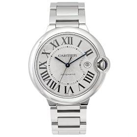 Cartier Mens Ballon Bleu Stainless Steel Automatic Watch #W69012Z4