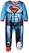 DC Comics Boys' Toddler Boy Superman Fleece Blanket Sleeper with Cape