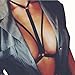 Bra Lingerie,START Womens Harness Bra Elastic Hollow Out Bra Bustier (US=6, Black)